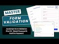 Match Password & Confirm Password | JavaScript Form Validation Part 6  💻