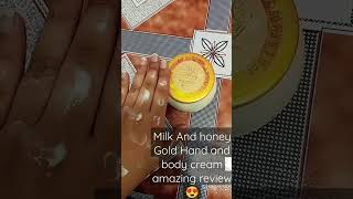 #oriflame Milk And honey Gold Hand and body cream review #ayesha with Beauity