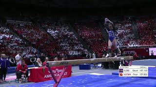 KJ Johnson (LSU) Beam @ Utah 2023 9.725