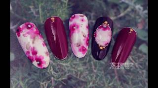 【Watch Nail】Retro Elegant Blooming Flowers【推荐-第264期】复古典雅晕染碎花款