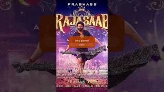 The Raja Saab update is out. #Prabhas #trending #shorts #viral