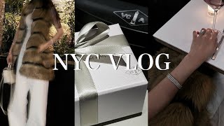 NYC VLOG | Van Cleef Necklace | Fur Vest | Preparing for a Trip | New Yorker | MISI | Williamsburg