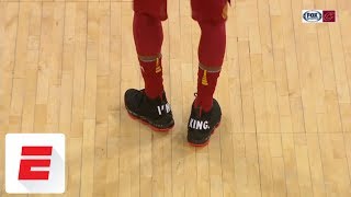 LeBron James appears to troll Enes Kanter, wearing 'I'm King' shoes at Madison Square Garden | ESPN