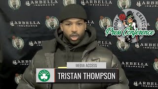 Tristan Thompson Explains Celtics Double Big Lineup
