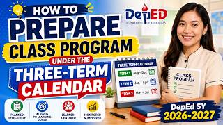 How to Prepare Class Programs Under the Three-Term Calendar | DepEd SY 2026-2027