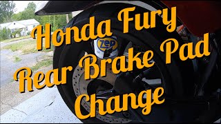 Changing Honda Fury Rear Brake Pads (How To)