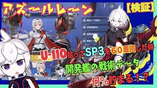 【アズールレーン】検証！ミニイベントの６０周回で獲得できる経験値ははどれくらい？？【Azur Lane/碧蓝航线】