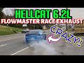 2018 Dodge Charger Hellcat 6.2L SUPERCHARGED V8 DUAL EXHAUST w/ FLOWMASTER RACE MUFFLERS!