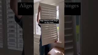 Fitting DIY Shutters is Easy | California Shutters #diyshutters #windowshutters #shutters