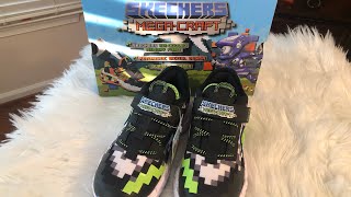 SKECHERS Mega-Craft Minecraft Sneaker Shoes Unboxing