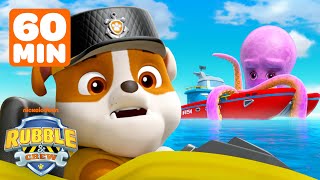 PAW Patrol Rubble Makes Daring Rescues! w/ Skye & Marshall | 1 Hour Compilation | Rubble & Crew