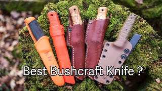 BEST BUSHCRAFT KNIFE?  Top 5 Best Bushcraft knives. Best knife for bushcraft.   4K