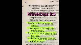 Confie No Senhor De Todo O Seu Coração #proverbios #salmos #verciculo