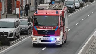 Brandweer Rijopleiding met Sirenes onderweg in Gent!