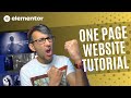 Build a One Page Website with Elementor Pro - Elementor Wordpress Tutorial