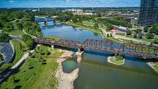 The Railroad Bridges of Columbus and Drone Tours of Buckeye and Parsons Yards