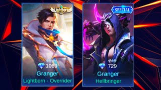 Granger Lightborn - Overrider VS Hellbringer Skin Comparison MLBB