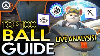 TOP 100 OVERWATCH 2 BALL GUIDE - WRECKING BALL GAMEPLAY! - HOW TO PLAY BALL + ABILITIES