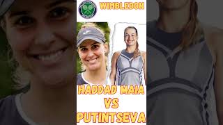 Tennis WTA Wimbledon 2023 Haddad Maia vs Putintseva #shorts