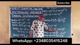 Variance of Binomial Distribution | Moment Generating Function #mgf @content-academy
