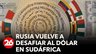 Rusia vuelve a desafiar al dólar y exhibe un billete simbólico de 100 BRICS