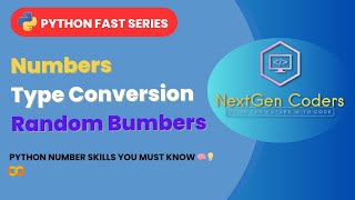 Python Numbers & Type Casting Made Easy! 🎲 Random Numbers Explained