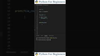 How To Get Number Of Files In A Folder | Python For Beginner