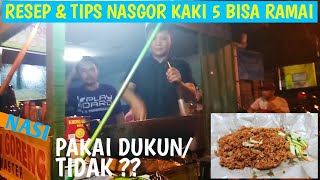 RESEP & TIPS NASI GORENG KAKI 5 BISA RAMAI || KETERANGAN ALAT & BUMBU YANG DI PAKAI ( komplit !! )