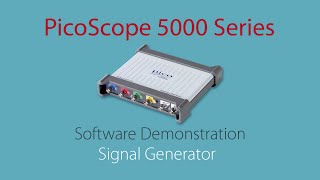How To Use The Built In Signal Generator - PicoScope 5000 Software Demos