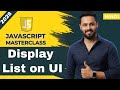 JavaScript  Tutorial in Hindi #28 How to Display Array Elements on UI | innerHTML & Loop