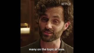 Penn Badgley Talking about love is The Reason Why I Collapsed, Doctor. #tudum