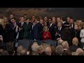 barron trump 18 towers over parents donald and melania at inauguration