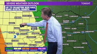 DFW Weather: Showers and storms are possible Tuesday night into Wednesday