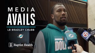Linebacker Bradley Chubb meets with the media | Miami Dolphins