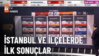 İşte İstanbul ve ilçelerde ilk sonuçlar! - Seçim Özel 31 Mart 2024