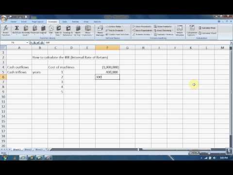 IRR using Excel IRR using Excel