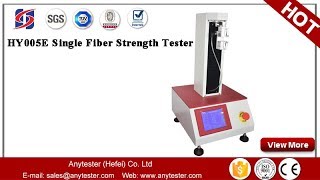 How to test the single fiber strength by HY005E