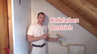 Wand mit Kalkfarbe streichen - so geht's!