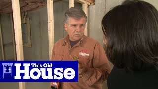How to Frame Walls for a Basement Room | This Old House