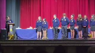 Dinuba FFA 2026 2027 officers. Amy got historian proud of her.