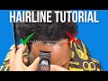 Beginner Barber Lineup Tutorial | Difficult Hairline!
