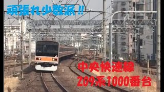 頑張れ少数派‼️中央快速線209系1000番台 立川駅に到着‼️