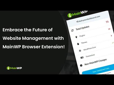 рџ ў Introducing Mainwp Browser Extension Track Updates From Your