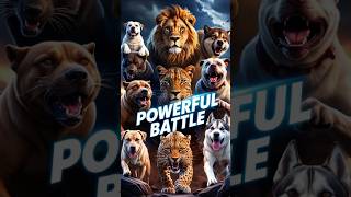 Top 10 Strong Animals: Simba vs. Leopard (Pitbull, Bulldog, Wolverine) #dog #animals #animalsrule