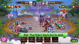 Let's Play Hero Wars 842: I Made Questionable Attack Choices in Clash of Worlds Again...