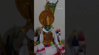 Kathakali Statue # watch video #made from waste materials #shorts