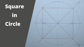 How to draw a square inside a circle