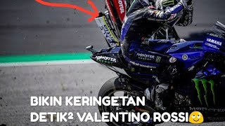 Kembali Crash Di MotoGp2020 ❗ Detik² Valentino Rossi Hampir Kena😌