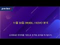 11월 30일 (W)KBL / KOVO 분석 : 스포츠 분석 by 프리뷰N