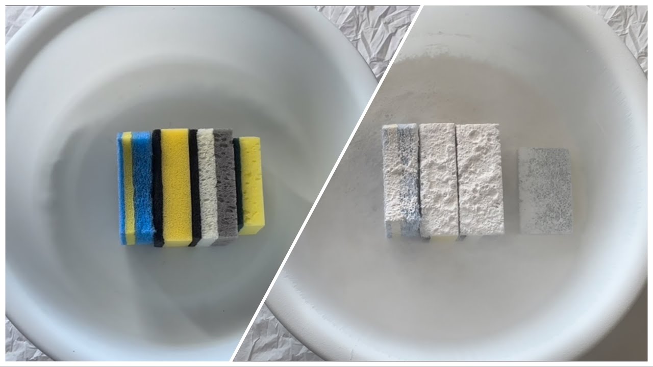 Sponge Asmr Powdery Sponge Ripping Youtube